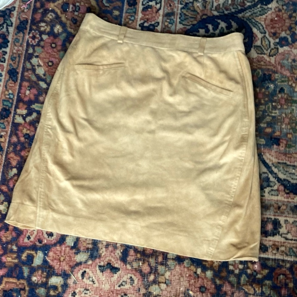 Calvin Klein Suede Leather Skirt